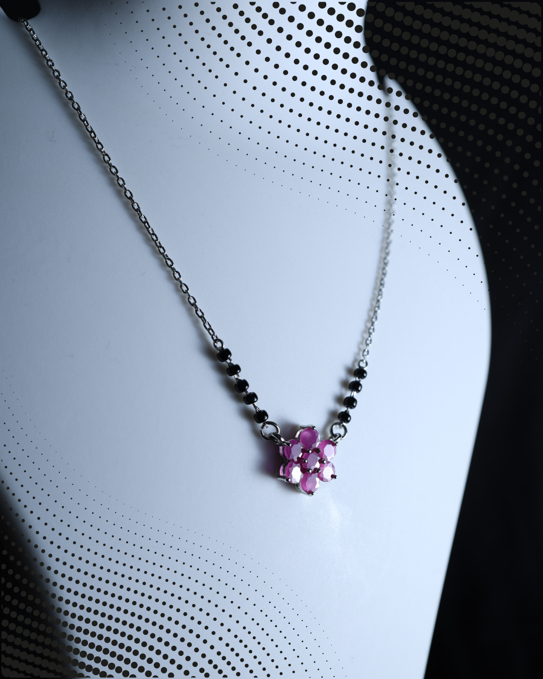 Ruby Blossom Mangalsutra