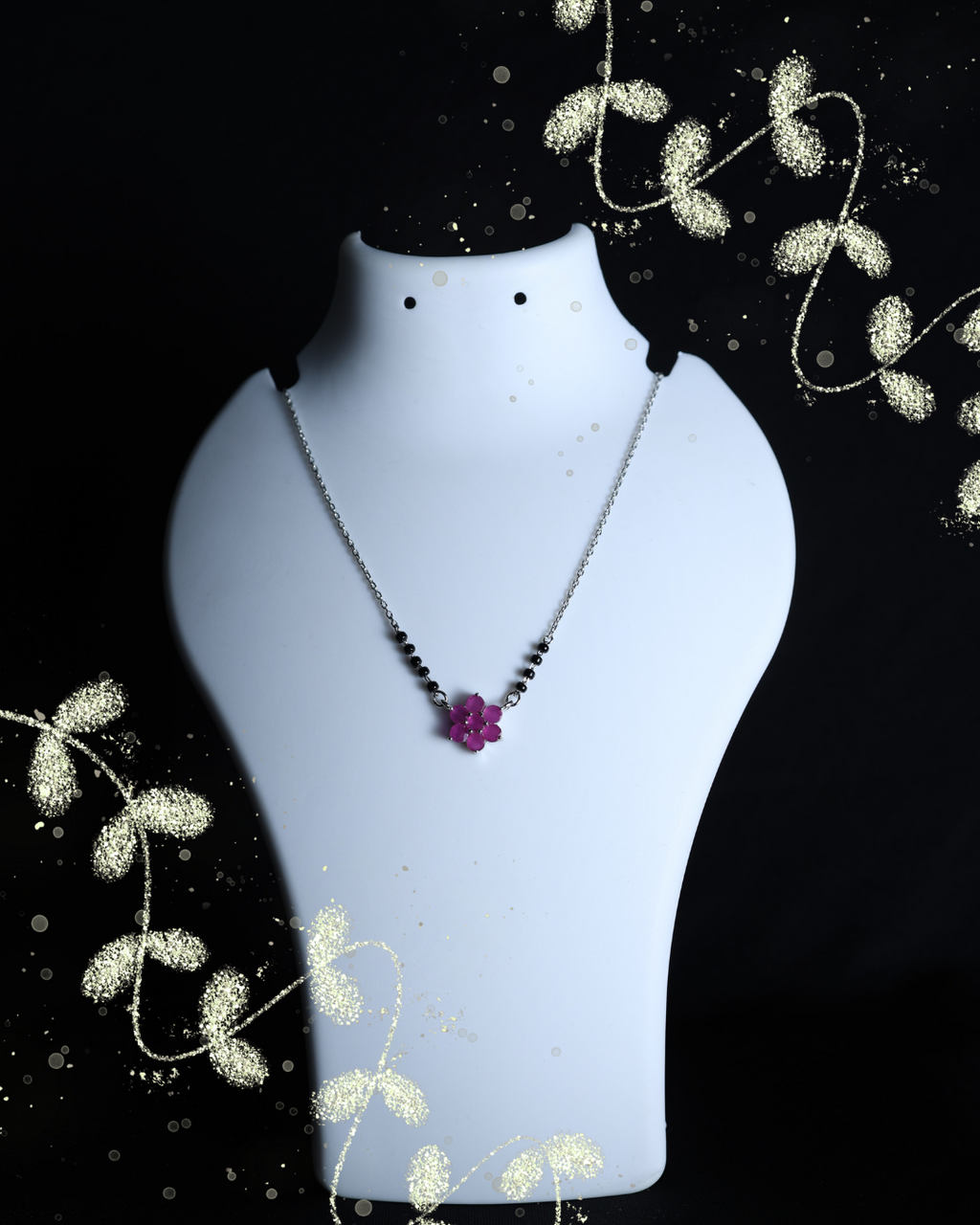 Ruby Blossom Mangalsutra