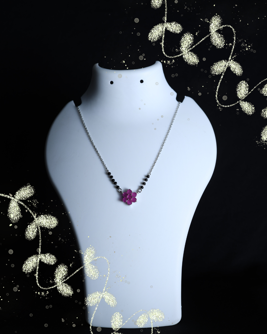 Ruby Blossom Mangalsutra